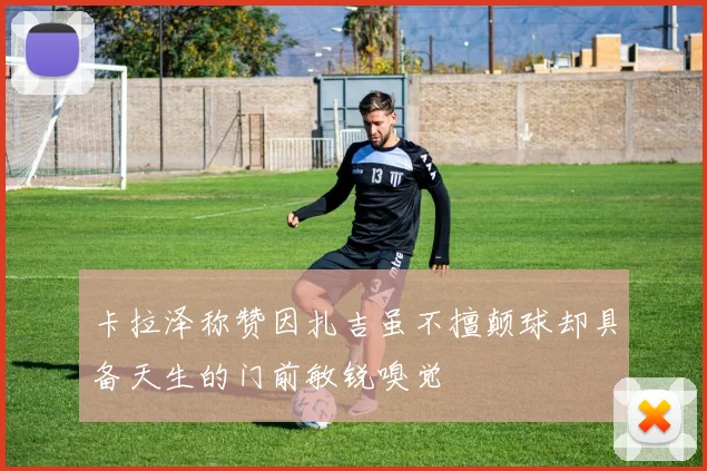 卡拉泽称赞因扎吉虽不擅颠球却具备天生的门前敏锐嗅觉